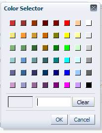 OBIEE 11g Default Colour Selector
